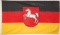 Landesfahne Niedersachsen
 (150 x 90 cm) in der Qualitt Sturmflagge