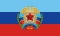 Nationalflagge Lugansk mit Wappen
 (150 x 90 cm) Premium Flagge Flaggen Fahne Fahnen kaufen bestellen Shop