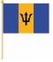 Stockflaggen Barbados
 (45 x 30 cm) Flagge Flaggen Fahne Fahnen kaufen bestellen Shop