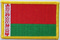 Aufnher Flagge Belarus / Weirussland
 (8,5 x 5,5 cm) Flagge Flaggen Fahne Fahnen kaufen bestellen Shop