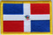 Aufnher Flagge Dominikanische Republik
 (8,5 x 5,5 cm) Flagge Flaggen Fahne Fahnen kaufen bestellen Shop