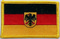 Aufnher Flagge Deutschland 
mit Bundesadler
 (8,5 x 5,5 cm) Flagge Flaggen Fahne Fahnen kaufen bestellen Shop