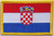 Aufnher Flagge Kroatien
 (8,5 x 5,5 cm) Flagge Flaggen Fahne Fahnen kaufen bestellen Shop