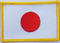 Aufnher Flagge Japan
 (8,5 x 5,5 cm) Flagge Flaggen Fahne Fahnen kaufen bestellen Shop