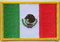 Aufnher Flagge Mexiko
 (8,5 x 5,5 cm) Flagge Flaggen Fahne Fahnen kaufen bestellen Shop