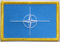 Aufnher Flagge NATO
 (8,5 x 5,5 cm) Flagge Flaggen Fahne Fahnen kaufen bestellen Shop