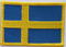 Aufnher Flagge Schweden
 (8,5 x 5,5 cm) Flagge Flaggen Fahne Fahnen kaufen bestellen Shop