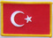 Aufnher Flagge Trkei
 (8,5 x 5,5 cm) Flagge Flaggen Fahne Fahnen kaufen bestellen Shop