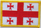 Aufnher Flagge Georgien
 (8,5 x 5,5 cm) Flagge Flaggen Fahne Fahnen kaufen bestellen Shop