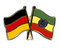 Freundschafts-Pin
 Deutschland - thiopien Flagge Flaggen Fahne Fahnen kaufen bestellen Shop