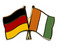 Freundschafts-Pin
 Deutschland - Cte dlvoire Flagge Flaggen Fahne Fahnen kaufen bestellen Shop