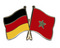 Freundschafts-Pin
 Deutschland - Marokko Flagge Flaggen Fahne Fahnen kaufen bestellen Shop