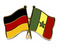 Freundschafts-Pin
 Deutschland - Senegal Flagge Flaggen Fahne Fahnen kaufen bestellen Shop