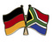 Freundschafts-Pin
 Deutschland - Sdafrika Flagge Flaggen Fahne Fahnen kaufen bestellen Shop