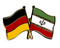 Freundschafts-Pin
 Deutschland - Iran Flagge Flaggen Fahne Fahnen kaufen bestellen Shop