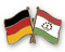Freundschafts-Pin
 Deutschland - Tadschikistan Flagge Flaggen Fahne Fahnen kaufen bestellen Shop