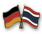 Freundschafts-Pin
 Deutschland - Thailand Flagge Flaggen Fahne Fahnen kaufen bestellen Shop
