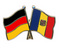 Freundschafts-Pin
 Deutschland - Andorra Flagge Flaggen Fahne Fahnen kaufen bestellen Shop