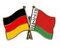 Freundschafts-Pin
 Deutschland - Belarus / Weirussland Flagge Flaggen Fahne Fahnen kaufen bestellen Shop