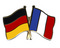 Freundschafts-Pin
 Deutschland - Frankreich Flagge Flaggen Fahne Fahnen kaufen bestellen Shop