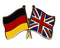 Freundschafts-Pin
 Deutschland - Grobritannien Flagge Flaggen Fahne Fahnen kaufen bestellen Shop