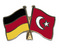 Freundschafts-Pin
 Deutschland - Trkei Flagge Flaggen Fahne Fahnen kaufen bestellen Shop