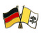 Freundschafts-Pin
 Deutschland - Vatikanstadt Flagge Flaggen Fahne Fahnen kaufen bestellen Shop