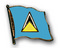 Flaggen-Pin St. Lucia Flagge Flaggen Fahne Fahnen kaufen bestellen Shop