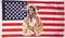 Flagge USA mit Indianer
 (150 x 90 cm) Flagge Flaggen Fahne Fahnen kaufen bestellen Shop