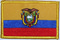 Aufnher Flagge Ecuador
 (8,5 x 5,5 cm) Flagge Flaggen Fahne Fahnen kaufen bestellen Shop