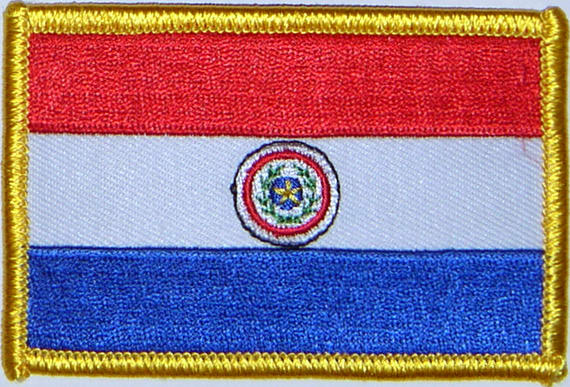 Aufnäher Flagge Paraguay
(8,5 x 5,5 cm) Bild von Aufnäher Flagge Paraguay-Fahne Aufnäher Flagge Paraguay-Flagge im Fahnenshop bestellen