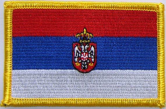Aufnäher Flagge Serbien
(8,5 x 5,5 cm) Bild von Aufnäher Flagge Serbien-Fahne Aufnäher Flagge Serbien-Flagge im Fahnenshop bestellen