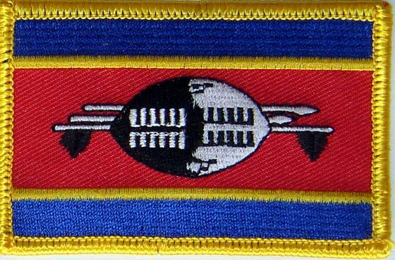 Aufnäher Flagge Swasiland
(8,5 x 5,5 cm) Bild von Aufnäher Flagge Swasiland-Fahne Aufnäher Flagge Swasiland-Flagge im Fahnenshop bestellen