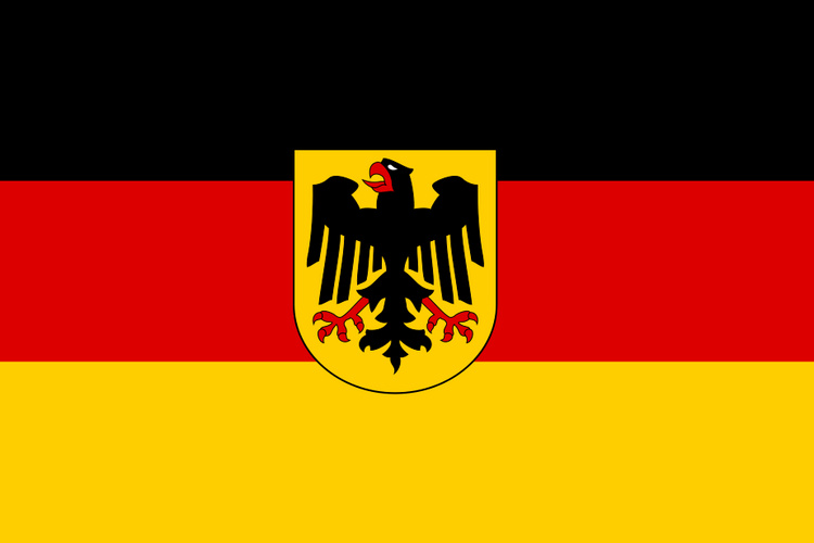 Dienstflagge Deutschland
im Querformat (Glanzpolyester) Bild von Dienstflagge Deutschland im Querformat (Glanzpolyester)-Fahne Dienstflagge Deutschland im Querformat (Glanzpolyester)-Flagge im Fahnenshop bestellen