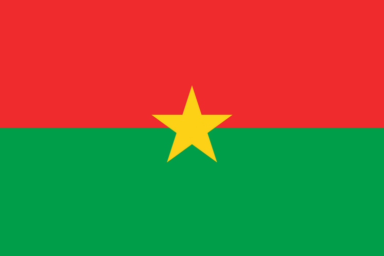 Flagge Burkina Faso
im Querformat (Glanzpolyester) Bild von Flagge Burkina Faso im Querformat (Glanzpolyester)-Fahne Flagge Burkina Faso im Querformat (Glanzpolyester)-Flagge im Fahnenshop bestellen