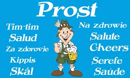 Flagge Prost - Internationale Trinksprüche
(150 x 90 cm) Bild von Flagge Prost - Internationale Trinksprüche-Fahne Flagge Prost - Internationale Trinksprüche-Flagge im Fahnenshop bestellen