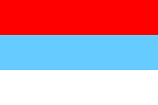 [horizontal red / blue / white]