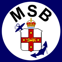 [Original badge of MSB, with black outlining]