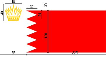 [Construction Sheet for the Royal Standard (Bahrain)]