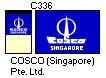 [China Ocean Shipping Company, Singapore houseflag]