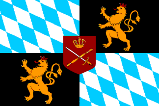 Deutschland Königreich Bayern 1806-1918 Hissflagge bayerische
