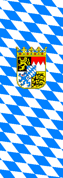 [Vertical Flag Variant, Lozengy with 'Middle' Arms (Bavaria, Germany)]