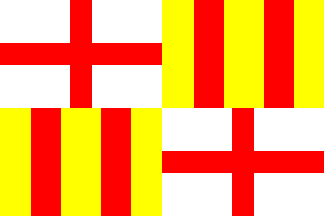 [City of Barcelona (Catalonia, Spain), vertical stripes]