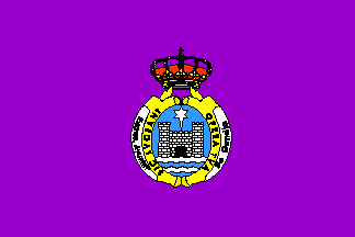 [Former Unofficial Flag of the Municipality of Gandía (Valencia Province, Valencian Community, Spain)]