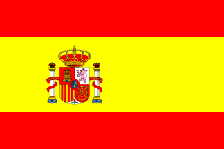 Fahne Flagge Spanien ohne Wappen 30x45 cm mit Schaft 