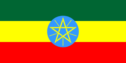 Classic Magnet mit Ständer-BW-Äthiopien Addis Abeba Flagge Reisen #40136 