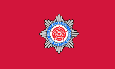 [Lancashire Fire and Rescue Service Flag]