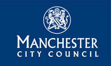 [Manchester City Council Logo on blue]