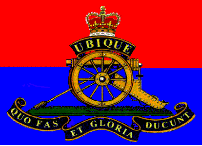 [Royal Artillery Association flag]