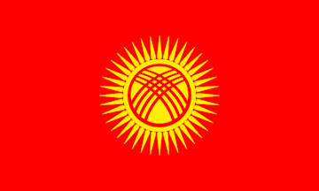 Bildergebnis für flagge kyrgyz republic